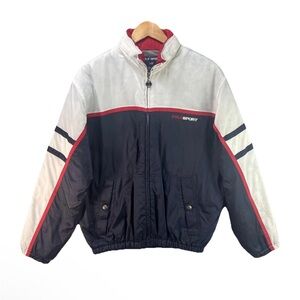 Vintage 90s Polo by Ralph Lauren Polo Sport Blue White Red Windbreaker Jacket